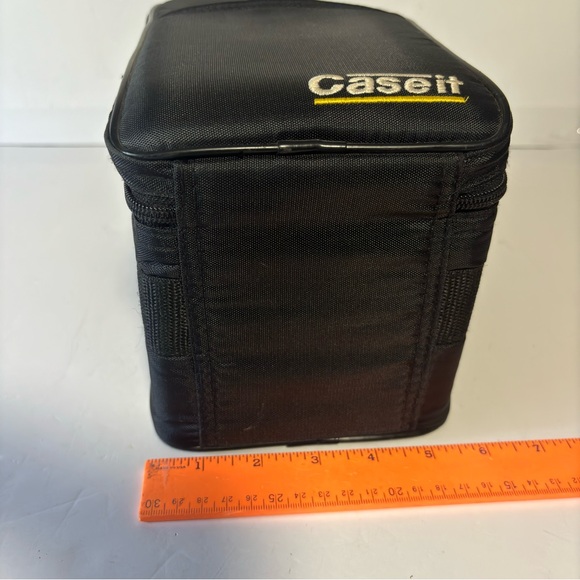Vtg Case It Black 15 CD Carrying Case Zipper Storage Tote front pocket LIKE NEW - Picture 8 of 11